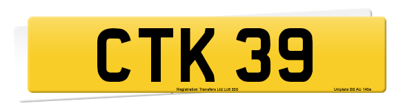 Registration number CTK 39